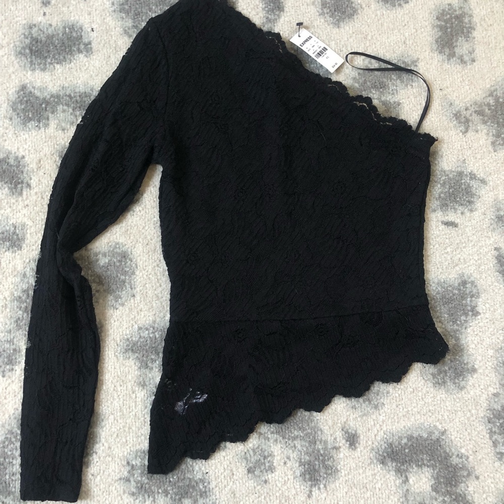 NWT Express Lace One Sleeve XS
